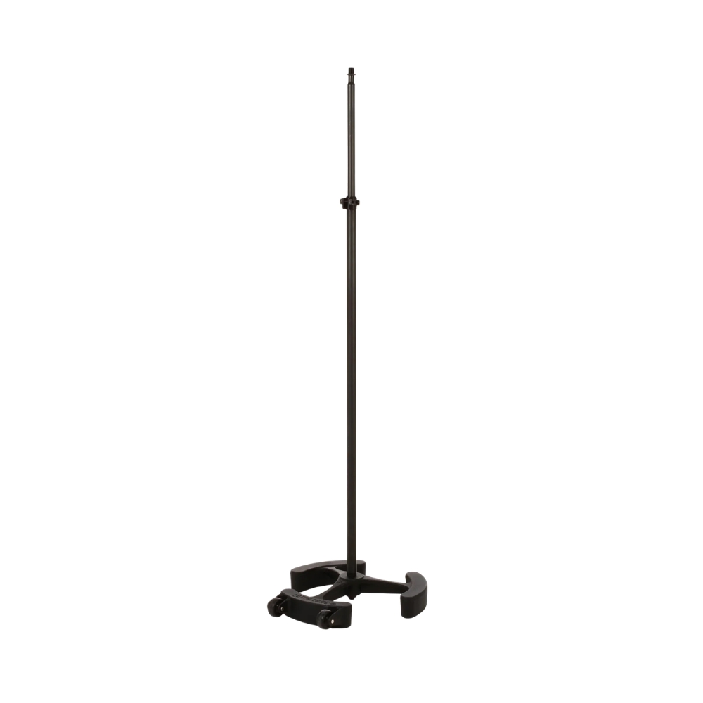 Latch_Lake_micKing_MK2200STBK_-_Straight_Telescopic_Mic_Stand_with_Lever_Lock_Cast_Iron_Base_and_Castor_Wheels_Black_-_3