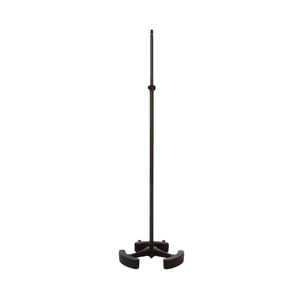 Latch_Lake_micKing_MK2200STBK_-_Straight_Telescopic_Mic_Stand_with_Lever_Lock_Cast_Iron_Base_and_Castor_Wheels_Black_-_4
