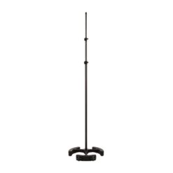 Latch_Lake_micKing_MK3300STBK_-_Straight_Double_Telescopic_Mic_Stand_with_Twin_Lever_Locks_Cast_Iron_Base_and_Castor_Wheels_Black_-_2