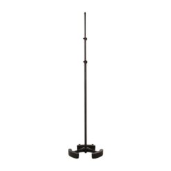 Latch_Lake_micKing_MK3300STBK_-_Straight_Double_Telescopic_Mic_Stand_with_Twin_Lever_Locks_Cast_Iron_Base_and_Castor_Wheels_Black_-_4