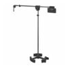 Latch_Lake_micKing_2200_-_Studio_Boom_Microphone_Stand_with_Lever_Locks_Heavy-Duty_Boom_Clutch_and_Stable_Base_with_Castor_Wheels_Black_-_1
