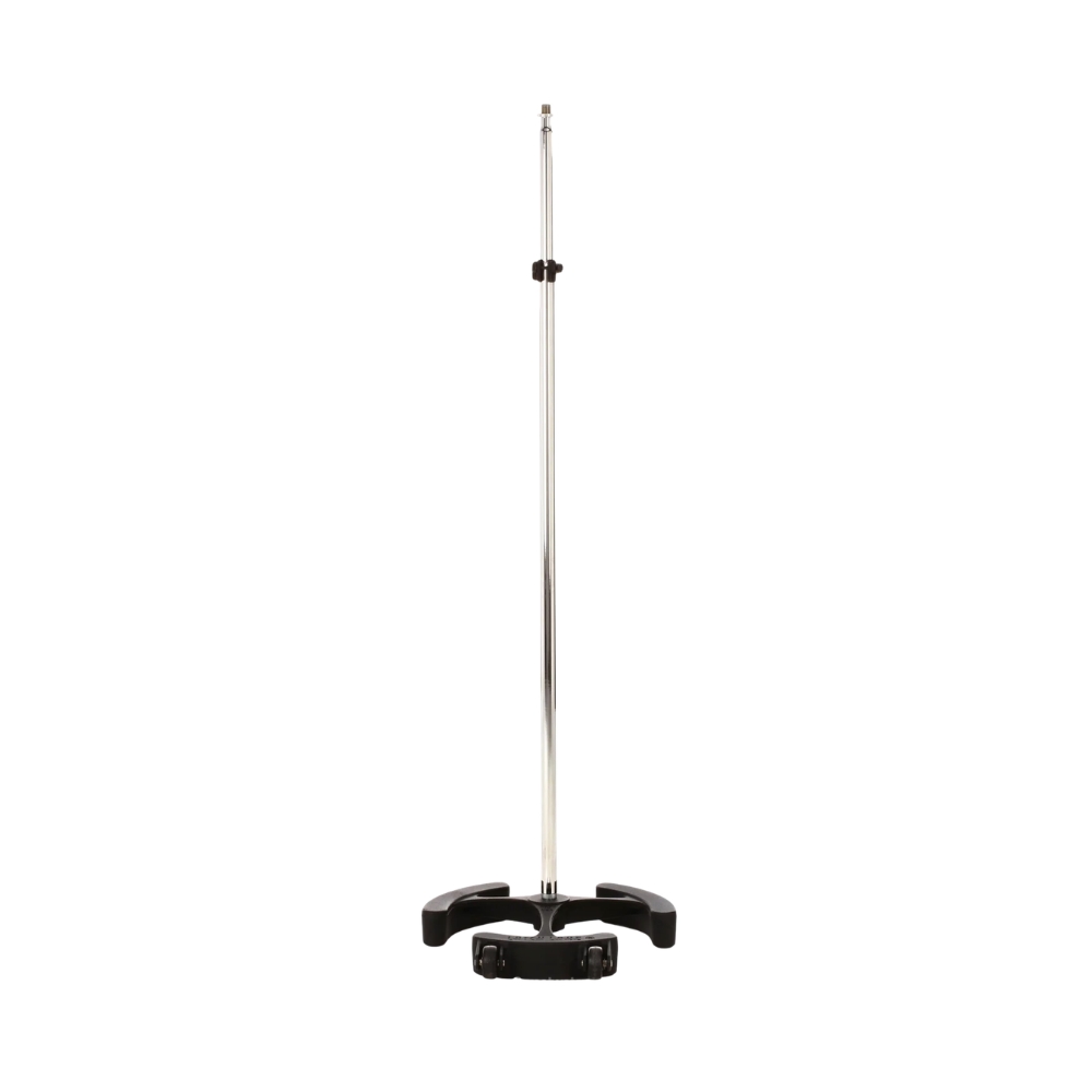 Latch_Lake_micKing_MK2200STCH_-_Straight_Telescopic_Mic_Stand_with_Lever_Lock_Cast_Iron_Base_and_Castor_Wheels_Chrome_-_2