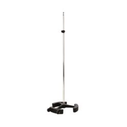 Latch_Lake_micKing_MK2200STCH_-_Straight_Telescopic_Mic_Stand_with_Lever_Lock_Cast_Iron_Base_and_Castor_Wheels_Chrome_-_3