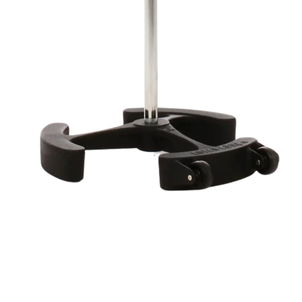 Latch_Lake_micKing_MK2200STCH_-_Straight_Telescopic_Mic_Stand_with_Lever_Lock_Cast_Iron_Base_and_Castor_Wheels_Chrome_-_7