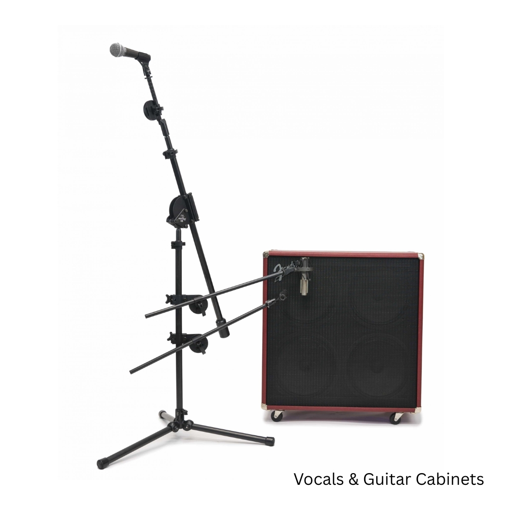 Latch_Lake_MK1113BK_Pro_Pack_1_-_micKing_1100_Boom_Stand_with_Three_24-inch_Xtra_Booms_and_SpinGrip_Mic_Mount_-_5_Vocals_and_Guitar_Cabinets