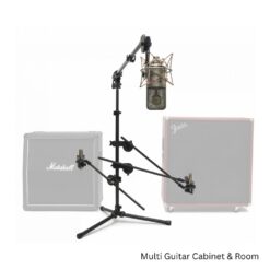 Latch_Lake_MK1113BK_Pro_Pack_1_-_micKing_1100_Boom_Stand_with_Three_24-inch_Xtra_Booms_and_SpinGrip_Mic_Mount_-_6_Multi_Guitar_Cabinet_and_Room