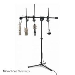 Latch_Lake_MK1113BK_Pro_Pack_1_-_micKing_1100_Boom_Stand_with_Three_24-inch_Xtra_Booms_and_SpinGrip_Mic_Mount_-_9_Microphone_Shootouts
