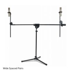 Latch_Lake_MK1113BK_Pro_Pack_1_-_micKing_1100_Boom_Stand_with_Three_24-inch_Xtra_Booms_and_SpinGrip_Mic_Mount_-_10_Wide_Spaced_Pairs