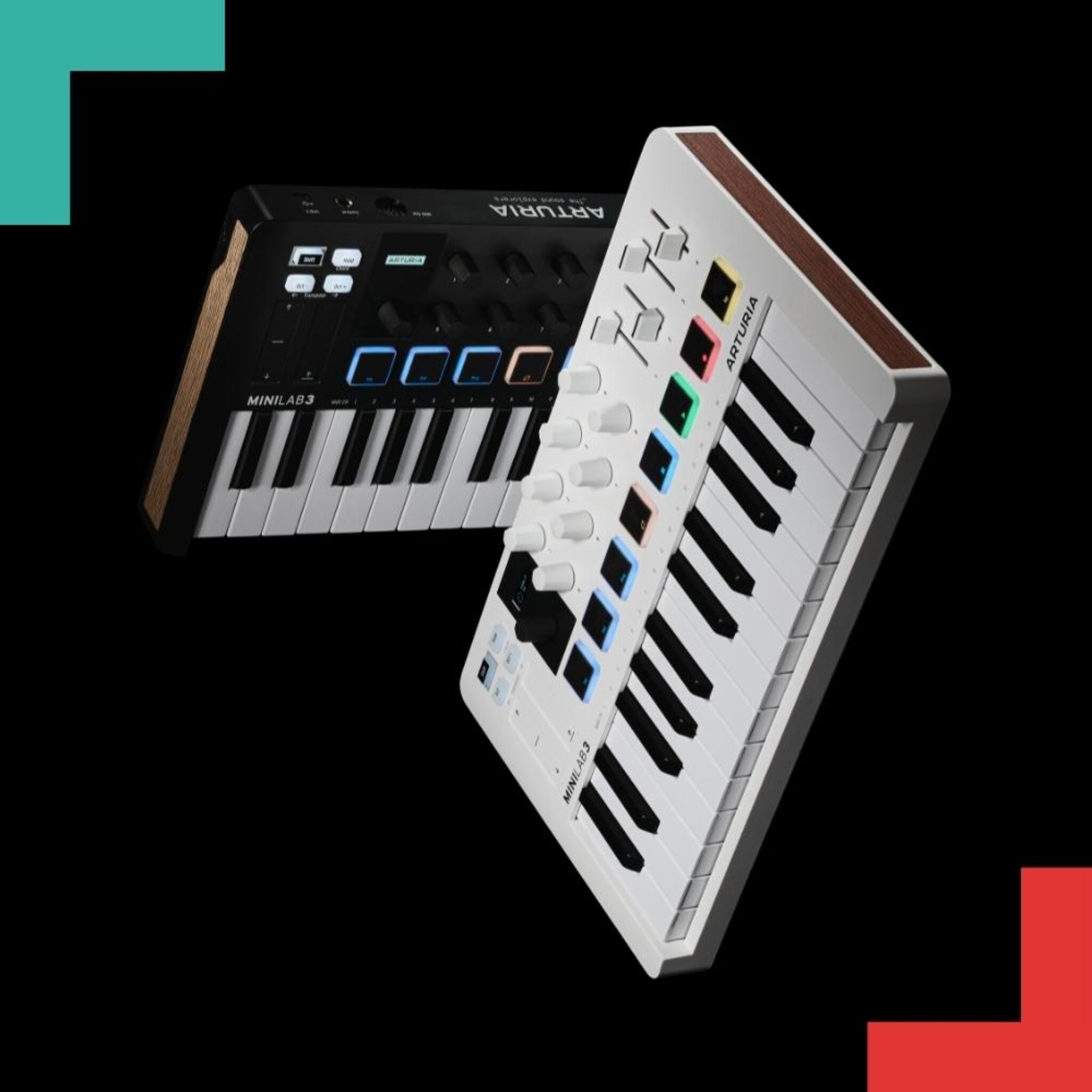 Arturia MiniLab Mk3 - Compact MIDI Keyboard & Pad Controller - AWAVE