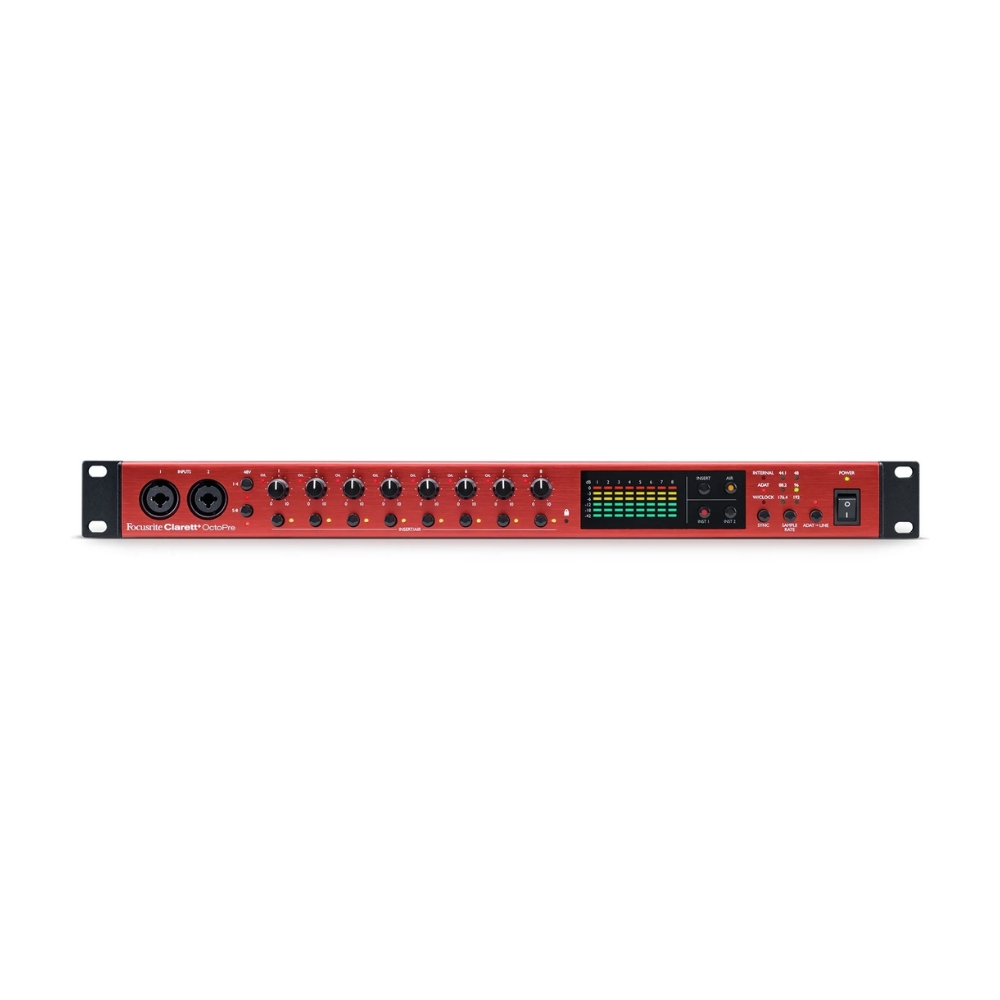 Focusrite Clarett+ OctoPre 8-In/8-Out - Rackmount ADAT Preamp