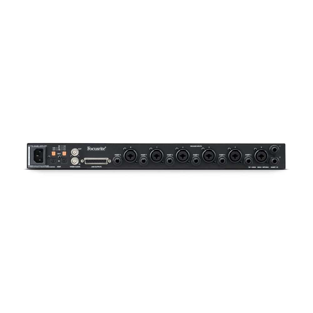 Focusrite Clarett+ OctoPre 8-In/8-Out - Rackmount ADAT Preamp - Image 4