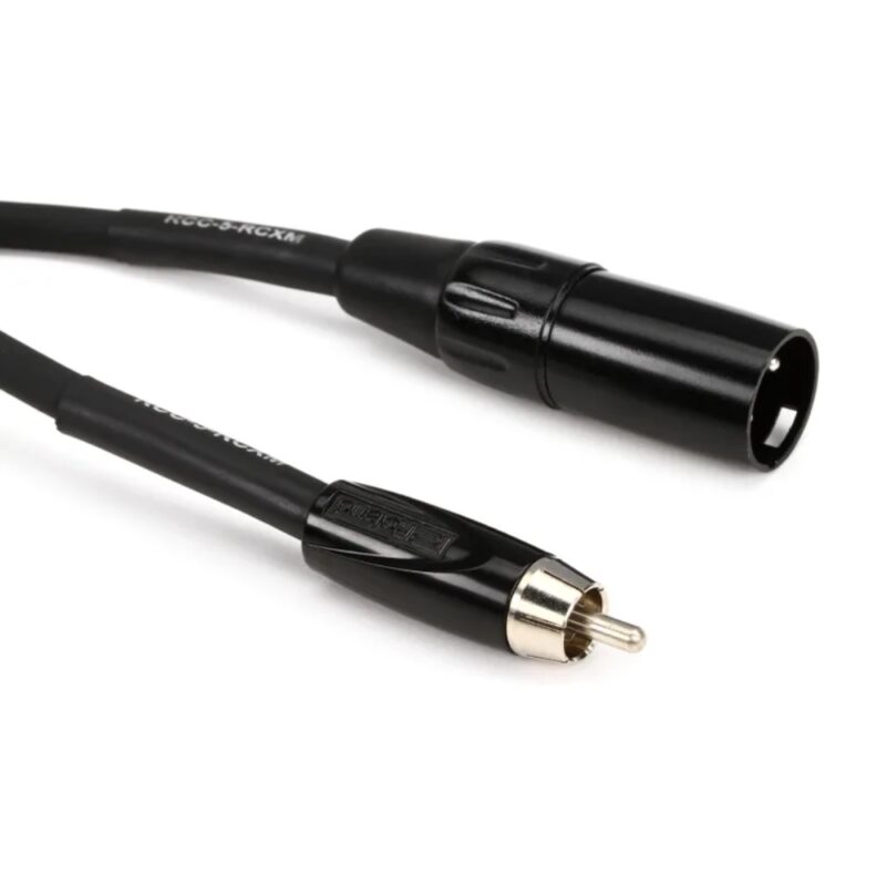 Roland RCC-5-RCXM & RCC-10-RCXM Black Series XLR (Male) to RCA (Male ...