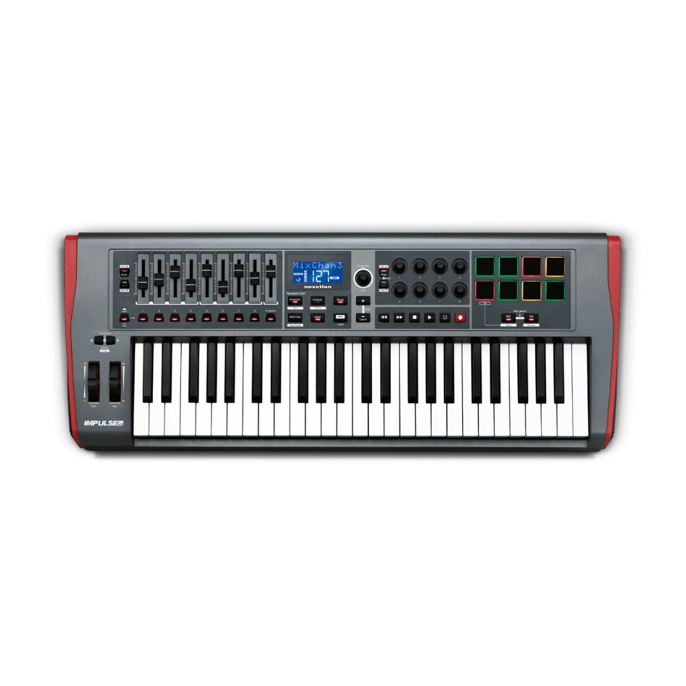 Novation_Impulse_49_-_49-Key_MIDI_Controller_Keyboard_with_8_Velocity_Sensitive_Pads_and_Automap_Support_-_1