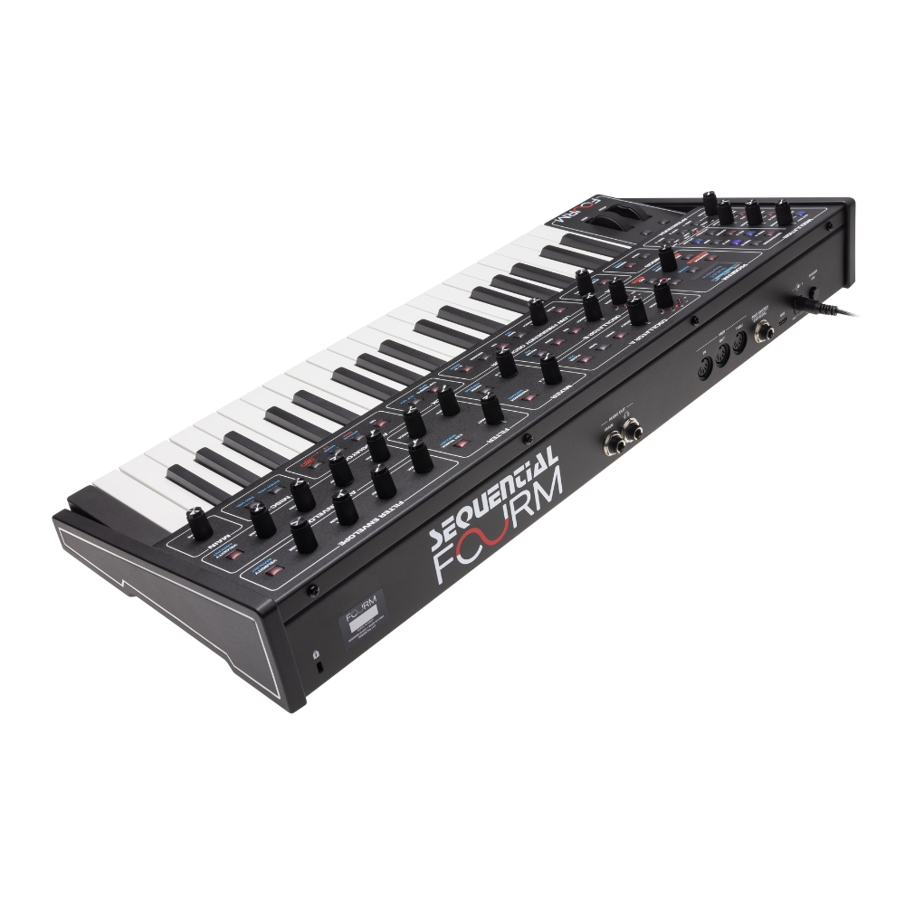 Sequential_Fourm_–_Compact_4-Voice_Analog_Synthesizer_with_Polyphonic_Aftertouch_7_Rear_Right Angle