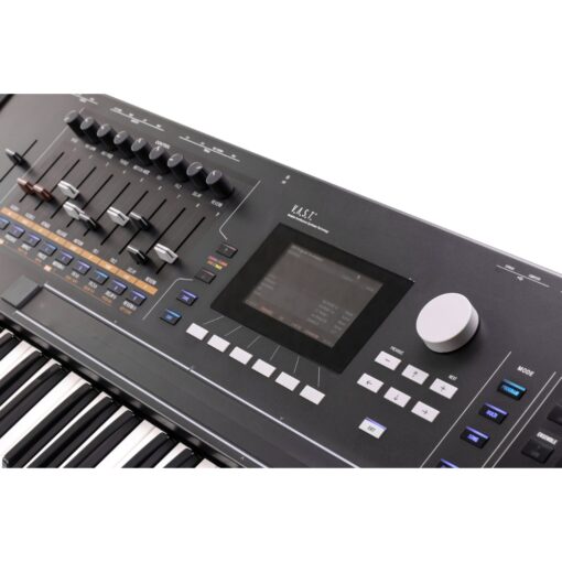 Kurzweil_K2061_-_61-Key_V.A.S.T._Synthesizer_Workstation_12_Top_LED_Display_Screen_and_Control_Buttons_Faders_and_Knobs