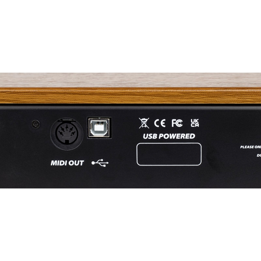 Crumar_DK61_-_61-Key_Tonewheel_Organ_MIDI_Controller_with_Pulse_Waterfall_Keybed_9_Drawbars_5-Pin_MIDI_Out_USB-B_Port_and_USB-MIDI_-_8