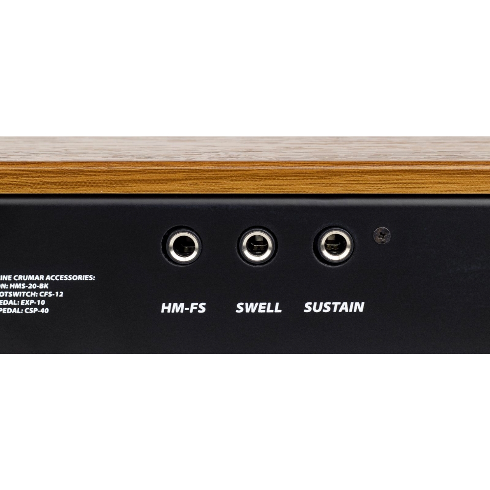 Crumar_DK61_-_61-Key_Tonewheel_Organ_MIDI_Controller_with_Pulse_Waterfall_Keybed_9_Drawbars_5-Pin_MIDI_Out_USB-B_Port_and_USB-MIDI_-_9