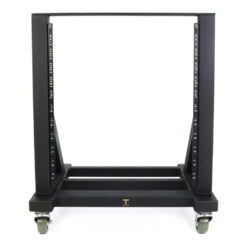 Sound_Anchors_Rack-12_-_Open_Frame_12U_Studio_Rack_Cart_with_Twin_Caster_Wheels_-_2_Front