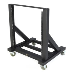 Sound_Anchors_Rack-12_-_Open_Frame_12U_Studio_Rack_Cart_with_Twin_Caster_Wheels_-_3_Front_Right_Angle