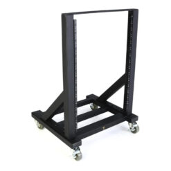 Sound_Anchors_Rack-16_-_Open_Frame_16U_Studio_Rack_Cart_with_Twin_Caster_Wheels_-_1_Front_Left_Angle