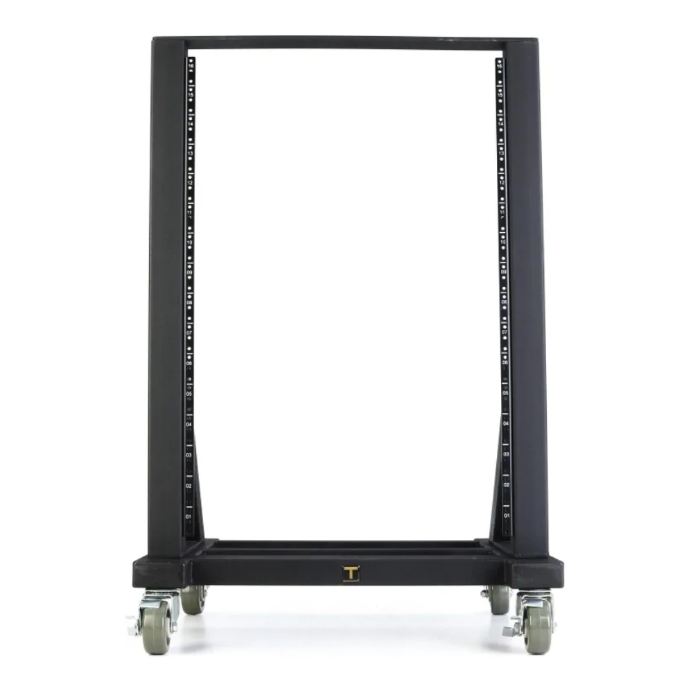 Sound_Anchors_Rack-16_-_Open_Frame_16U_Studio_Rack_Cart_with_Twin_Caster_Wheels_-_2_Front