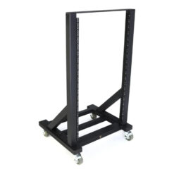 Sound_Anchors_Rack-20_-_Open_Frame_20U_Studio_Rack_Cart_with_Twin_Caster_Wheels_-_1_Front_Left_Angle