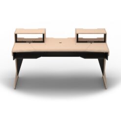 SESSIONDESK_HOME_big_2-0_-_Studio_Desk_with_Racks_and_Keyboard_Tray_100_Percent_Birch_-_2_Front