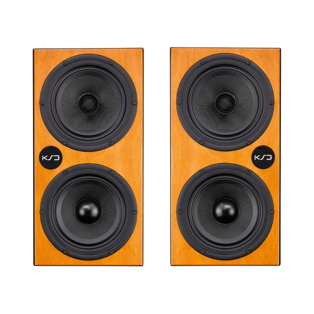 KSD_C55_Reference_-_2.5-Way_Coaxial_Main_Monitor_Cherry_PAIR_-_1_Front_Vertical