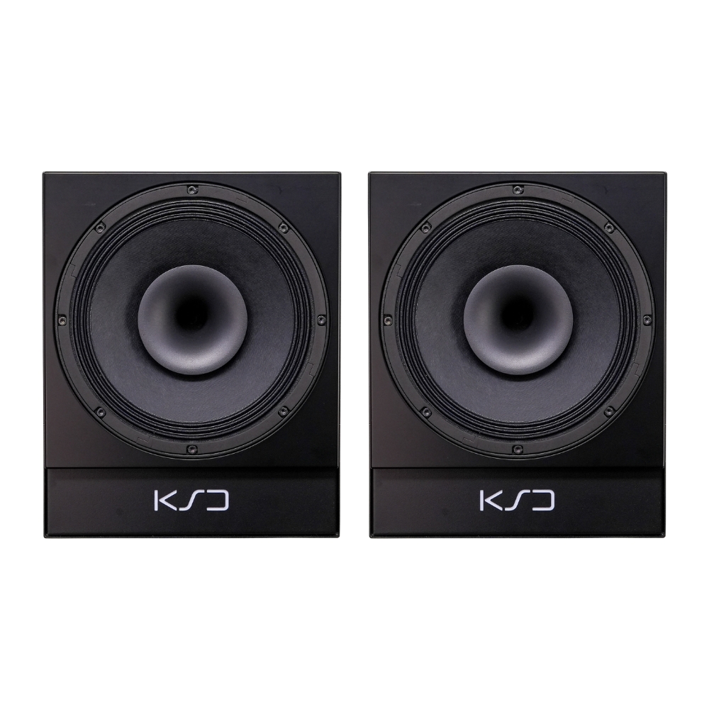 KSD_C100_Reference_-_2-Way_Coaxial_Point_Source_Monitor_Black_PAIR_-_1_Front