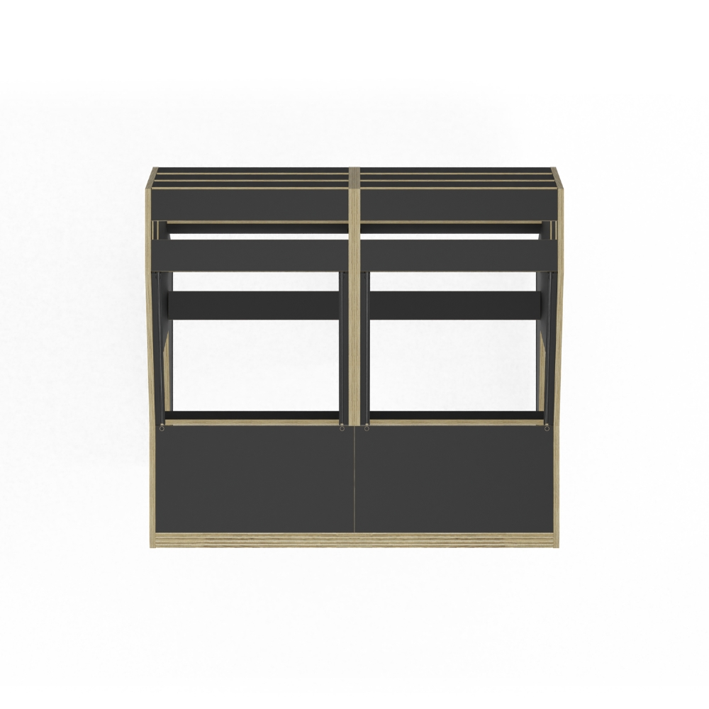 SESSIONDESK_QUINTAV_2-0_-_Studio_Workstation_with_Keyboard_Tray_90s_Black_-_3_Top