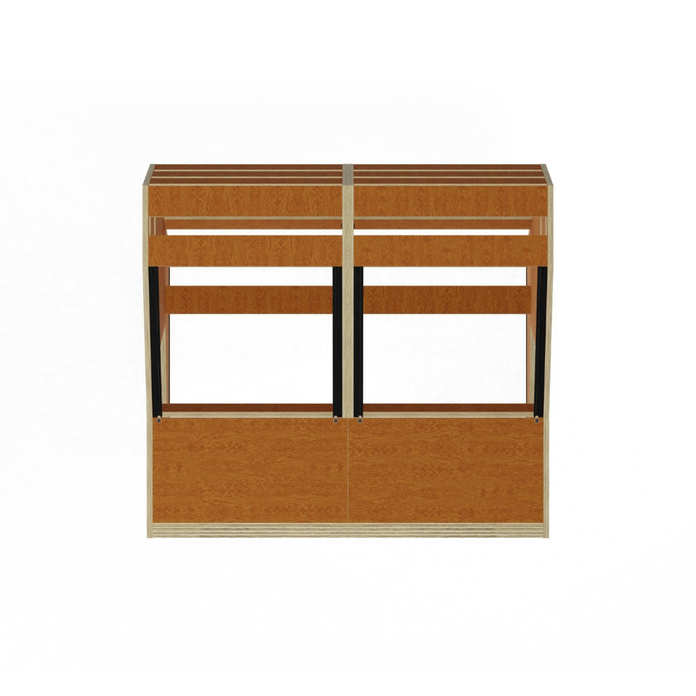 SESSIONDESK_QUINTAV_2-0_-_Studio_Workstation_with_Keyboard_Tray_60s_Brown_-_3_Top