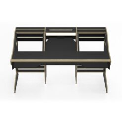 SESSIONDESK_OKTAV_2-0_-_Studio_Workstation_with_Keyboard_Tray_90s_Black_-_2_Front