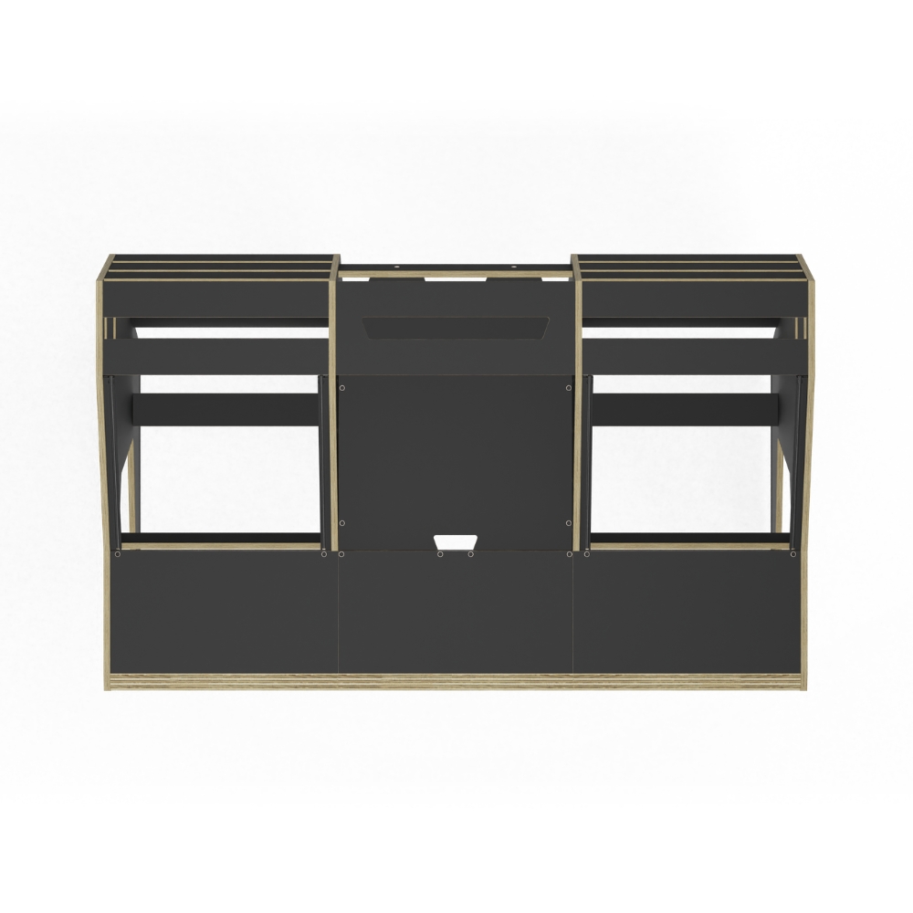 SESSIONDESK_OKTAV_2-0_-_Studio_Workstation_with_Keyboard_Tray_90s_Black_-_3_Top