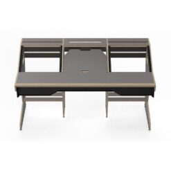 SESSIONDESK_OKTAV_2-0_-_Studio_Workstation_with_Keyboard_Tray_80s_Grey_-_2_Front