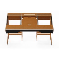 SESSIONDESK_OKTAV_2-0_-_Studio_Workstation_with_Keyboard_Tray_60s_Brown_-_2_Front