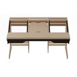 SESSIONDESK_OKTAV_2-0_-_Studio_Workstation_with_Keyboard_Tray_100_Percent_Birch_-_2_Front