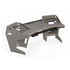 SESSIONDESK_GUSTAV_2-0_-_Studio_Workstation_with_Keyboard_Tray_80s_Grey_-_1_Front_Side