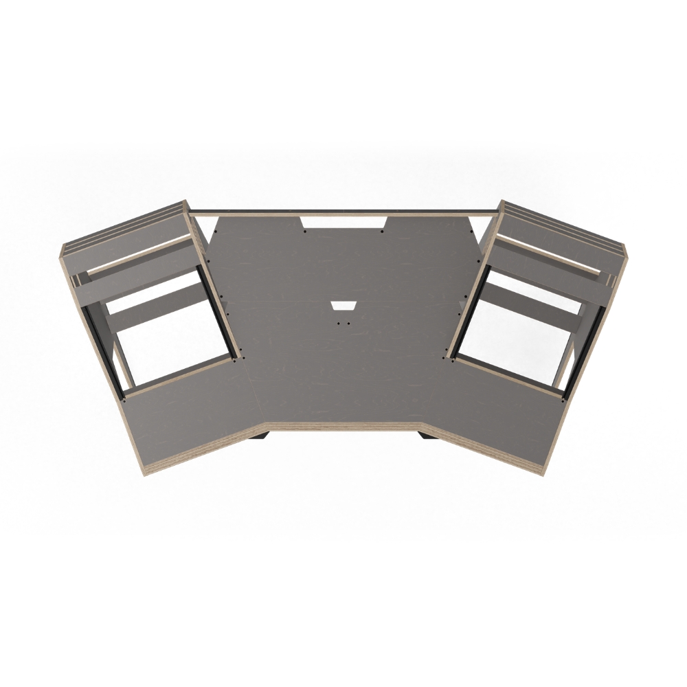 SESSIONDESK_GUSTAV_2-0_-_Studio_Workstation_with_Keyboard_Tray_80s_Grey_-_3_Top