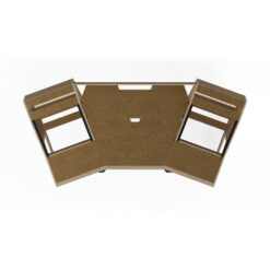 SESSIONDESK_GUSTAV_2-0_-_Studio_Workstation_with_Keyboard_Tray_50s_Brown_-_3_Top