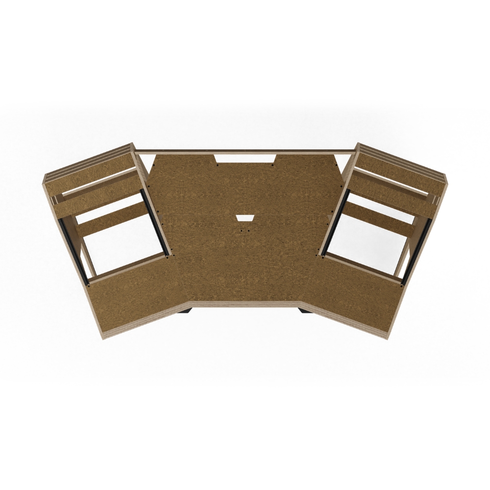 SESSIONDESK_GUSTAV_2-0_-_Studio_Workstation_with_Keyboard_Tray_50s_Brown_-_3_Top