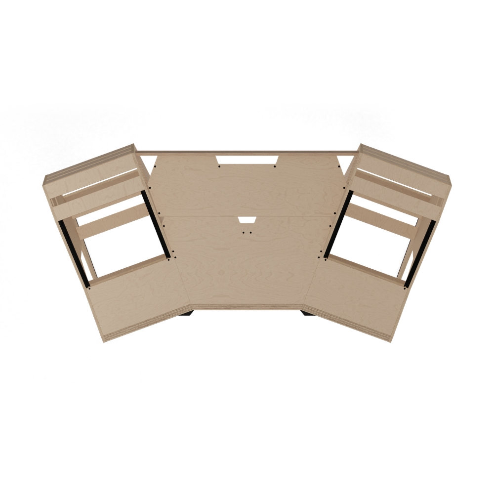 SESSIONDESK_GUSTAV_2-0_-_Studio_Workstation_with_Keyboard_Tray_100_Percent_Birch_-_3_Top