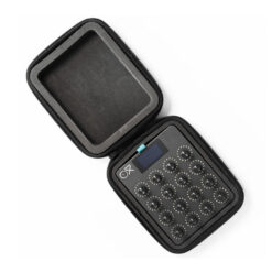 OXI_Instruments_OXI_E16_-_Portable_Rotary_MIDI_Controller_-_7_Top_View_Inside_Travel_Case