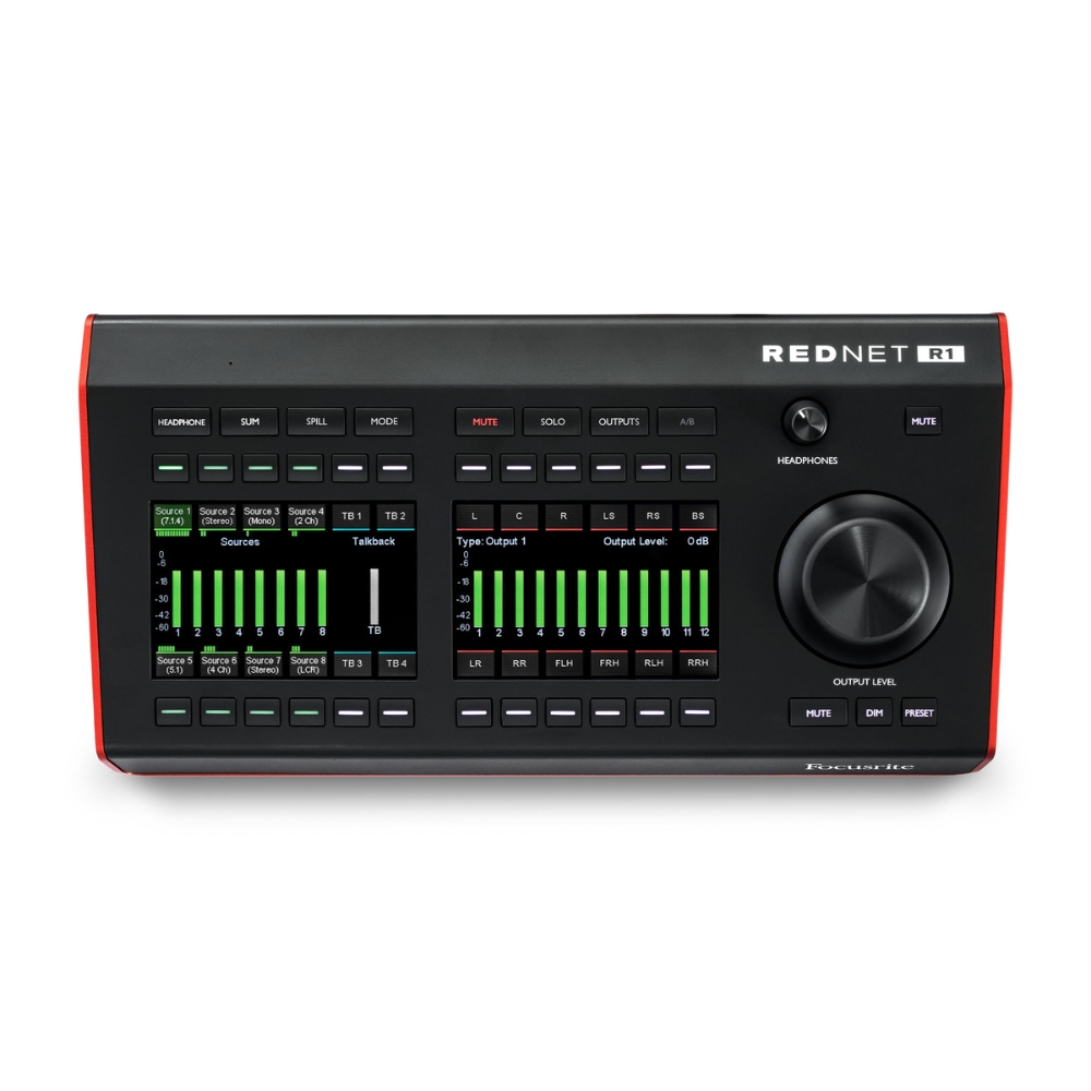 Focusrite_RedNet_R1_-_Desktop_Remote_Controller_for_Red_Interfaces_with_PoE_-_1_Top