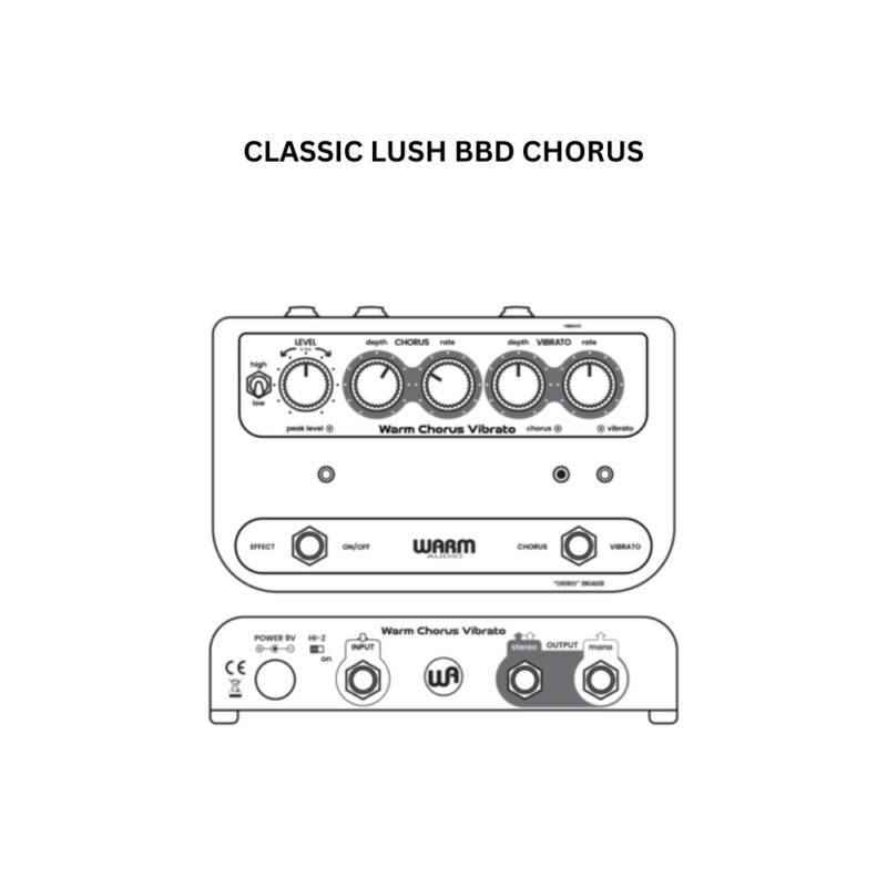 Warm Audio WA-C1 – Stereo Chorus & Vibrato Pedal w/ Depth & Rate ...