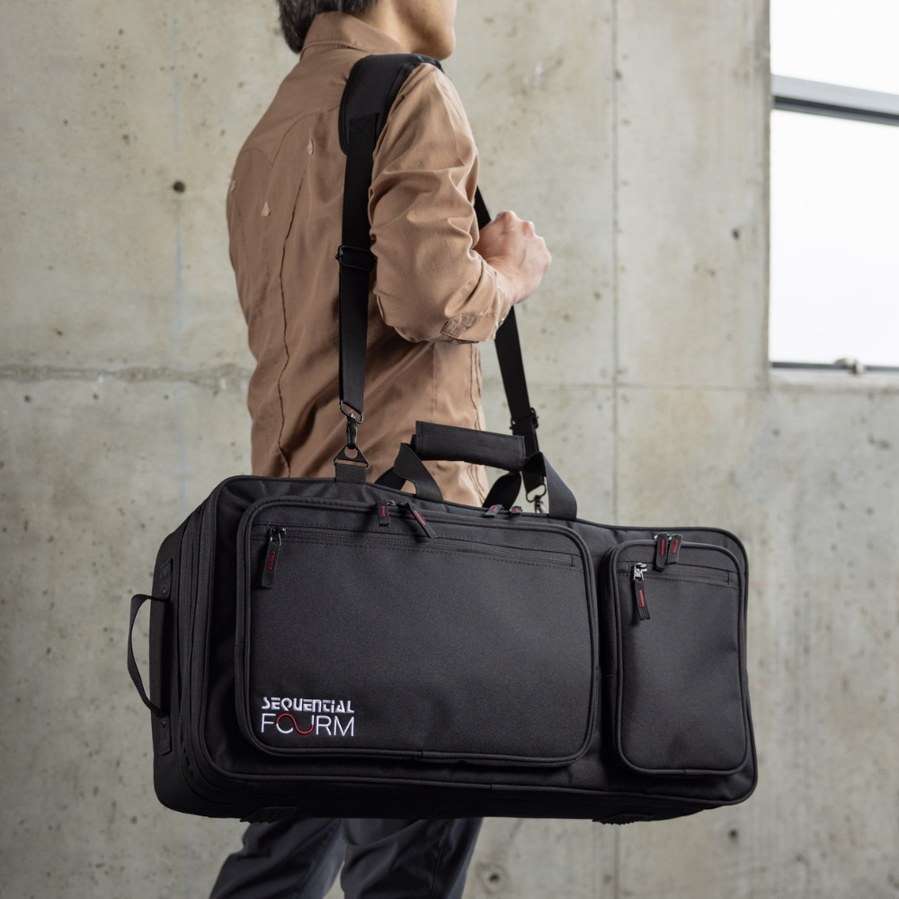 Sequential_Fourm_Gig_Bag_-_Custom-Fit_Transport_Bag_for_the_Sequential_Fourm_Synthesizer_-_7_Lifestyle_Horizotal_1