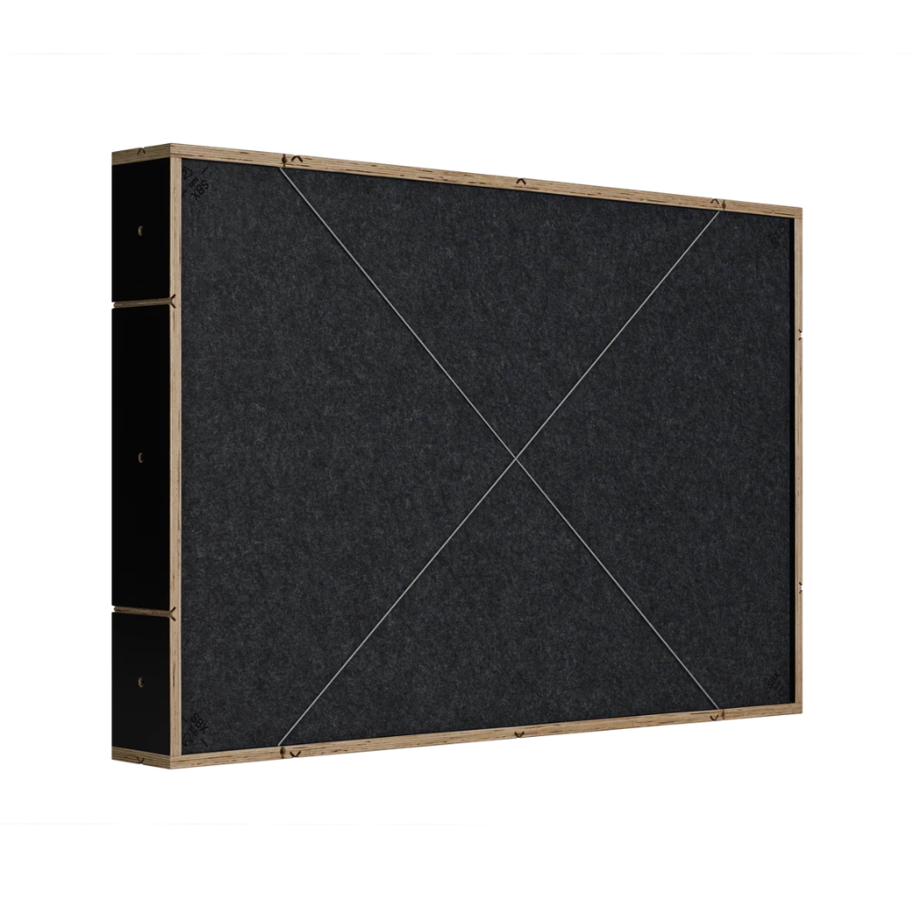 SESSIONDESK_SessionbloX_SBX_sub_-_Modular_Low-Frequency_Acoustic_Absorption_Panel_-_2_Horizontal_Right_Angle_Grey_Laso