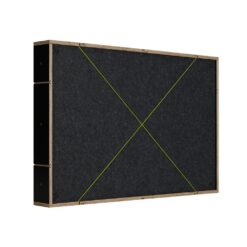 SESSIONDESK_SessionbloX_SBX_sub_-_Modular_Low-Frequency_Acoustic_Absorption_Panel_-_3_Horizontal_Right_Angle_Green_Laso