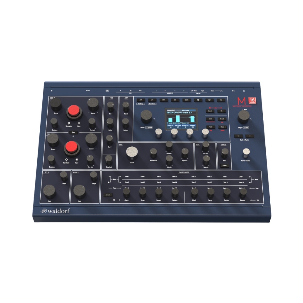 Waldorf Music Waldorf M16 – 16-Voice Wavetable Synthesizer with Analog Filters & VCAs
