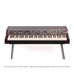 Viscount_Legend_70s_MK2_Compact_Keyboard_73_-_Modular_Stage_Piano_with_73-Note_Keyboard_and_Electronic_Piano_Module_-_8_Front_Top_Angle_with_Additional_Modules_and_Stand