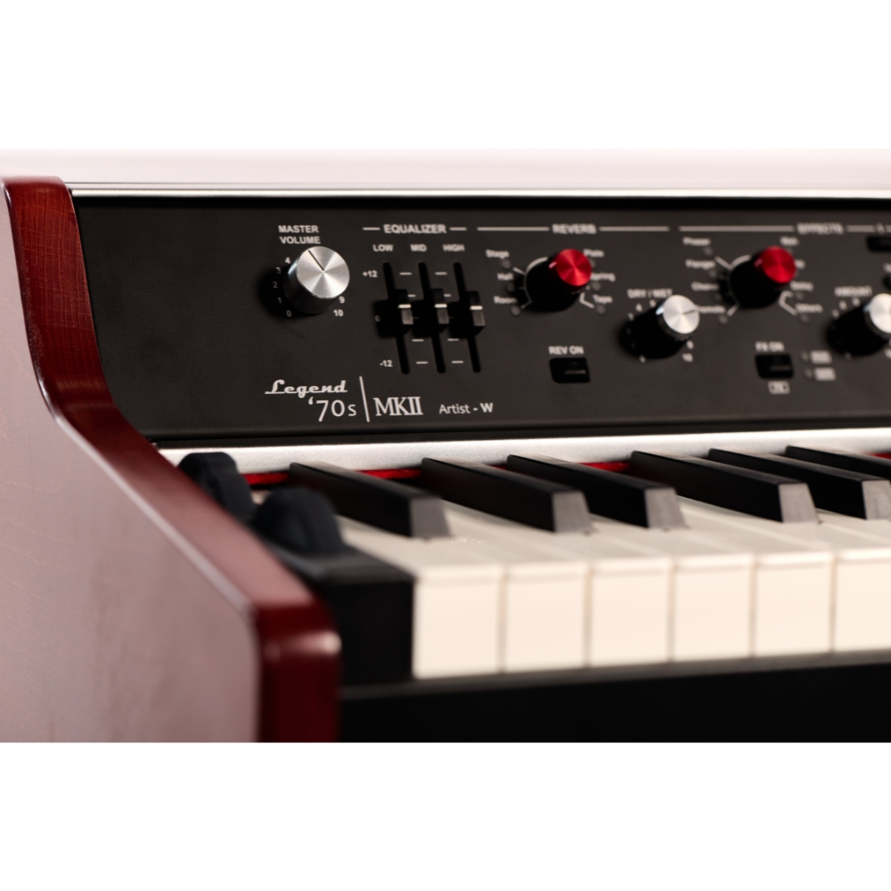 Viscount_Legend_70s_MK2_Artist-W_Keyboard_88_-_Modular_Stage_Piano_with_88-Note_Keyboard_and_Acoustic_Piano_Module_2GB_-_3_Front_Left_Side_Controls_Right_Angle_Close-Up